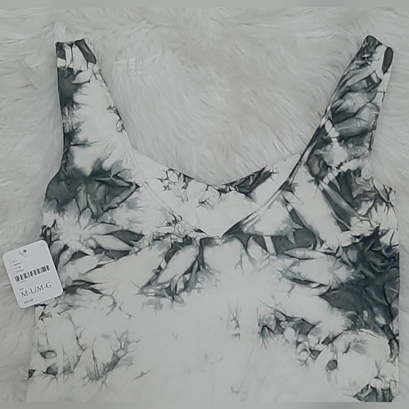 NWT Free People Intimately Clean Lines Dark Green Tie-Dye Bodysuit - Picture 5 of 8